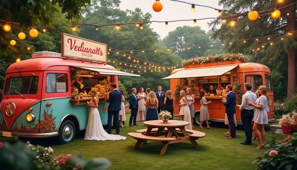 découvrez comment les food trucks peuvent rendre votre mariage fun et convivial, en offrant une expérience culinaire originale et conviviale pour vos invités.