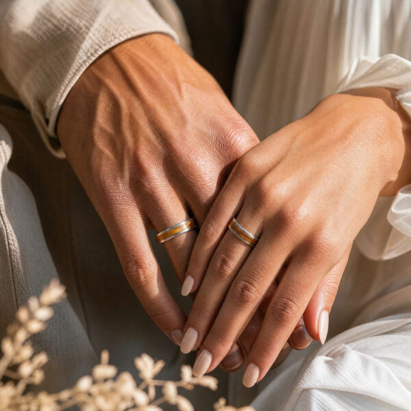 Pourquoi des couples choisissent une alliance en bois